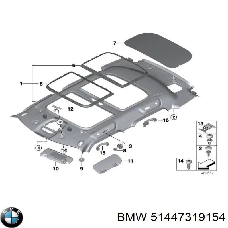 Pala contra o sol BMW 51447319154 preço, a partir de 59,69 USD