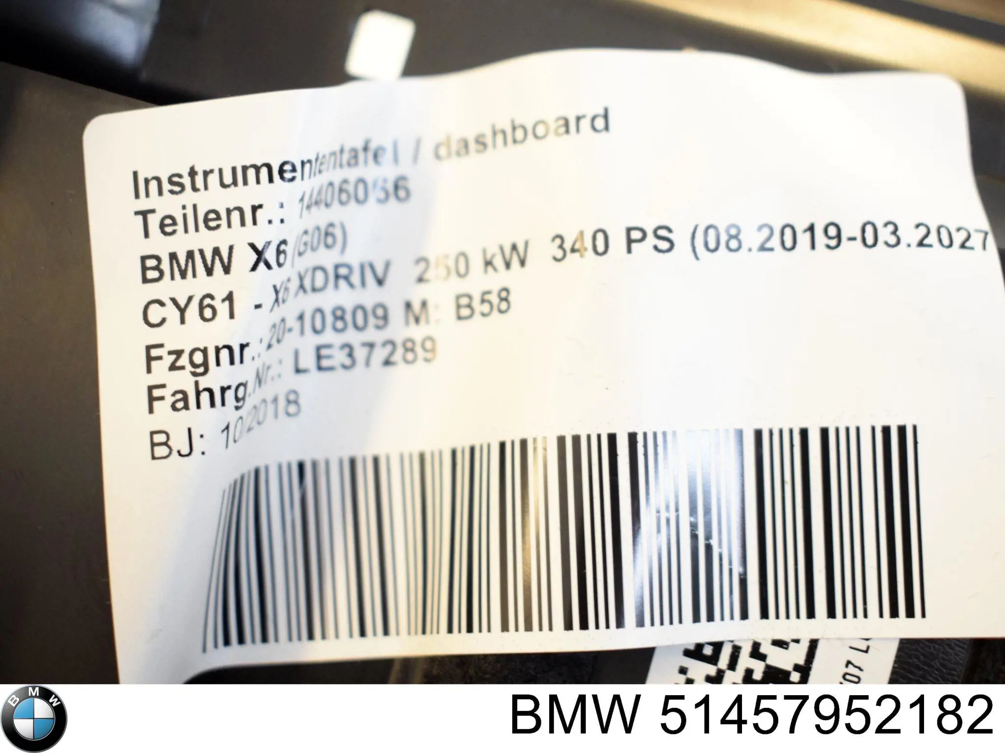 Placa sobreposta da coluna de direção BMW 51457952182 preço, a partir de 102,55 USD