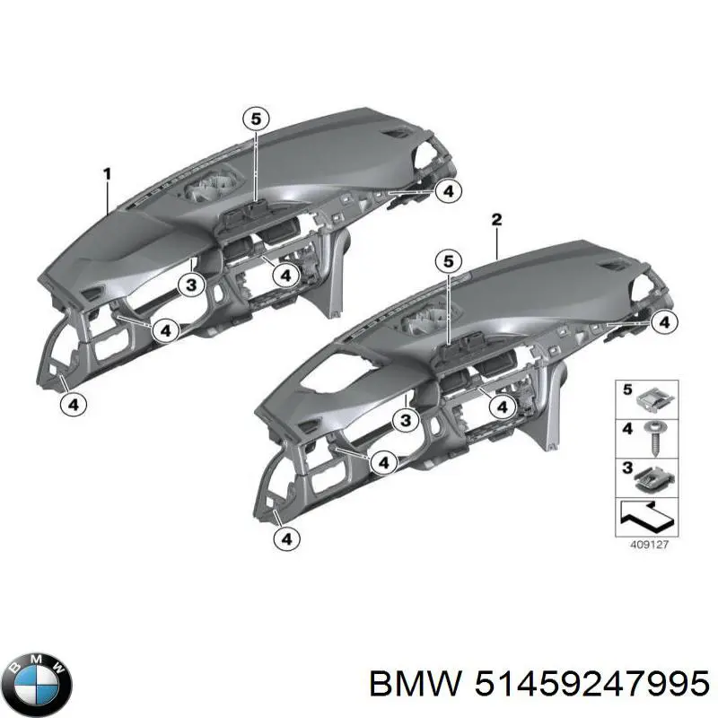Painel de salão dianteira do "painel de instrumentos" BMW 51459247995 preço, a partir de 1291,66 USD
