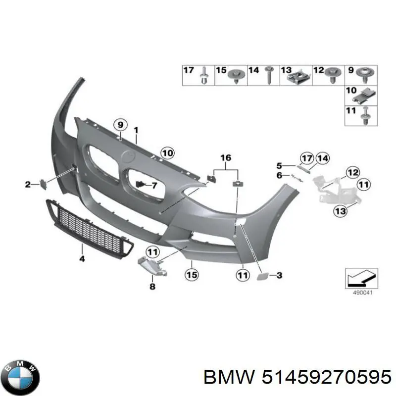 51459270595 BMW Painel de salão dianteira do "painel de instrumentos"