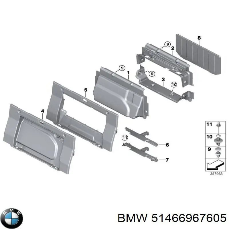  BMW 51466967605 preço, a partir de 4,48 USD