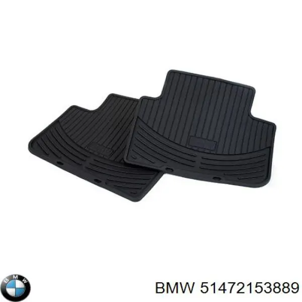 51472153889 BMW Tapete traseiro, kit de 2 un.