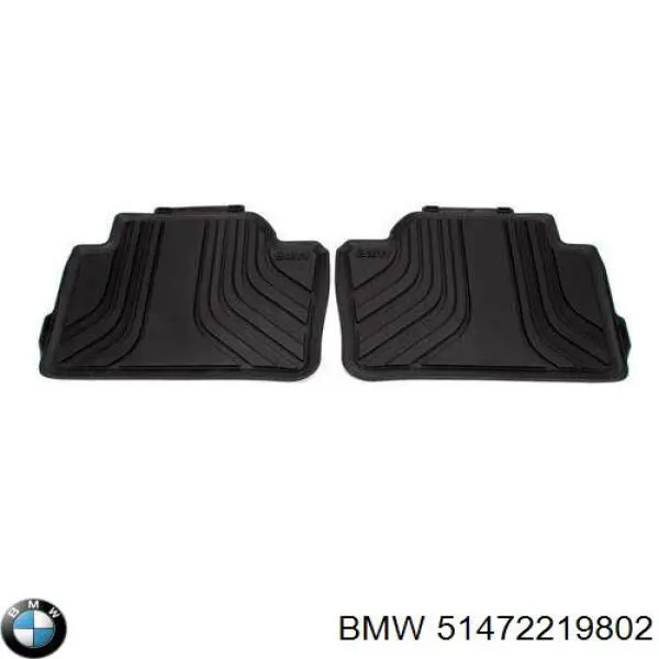 51472219802 BMW Tapete traseiro, kit de 2 un.