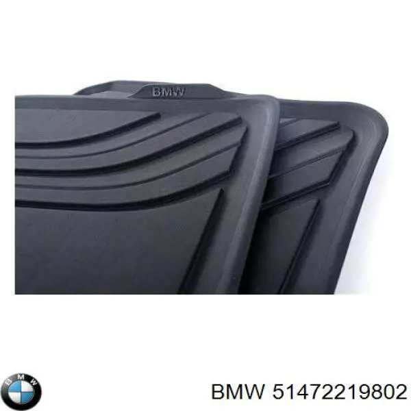 Compre 51472219802 BMW Tapete traseiro, kit de 2 un.