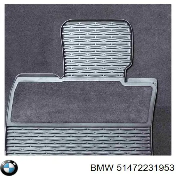 51472231953 BMW Tapete dianteiro, kit de 2 un.