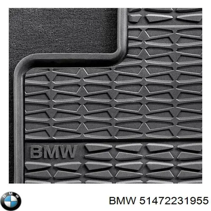 51472231955 BMW Tapete traseiro, kit de 2 un.