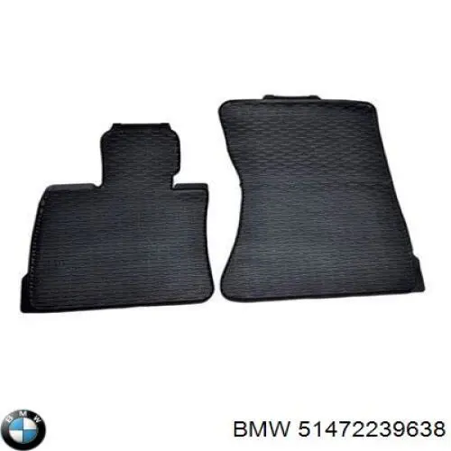51472239638 BMW Tapete dianteiro, kit de 2 un.