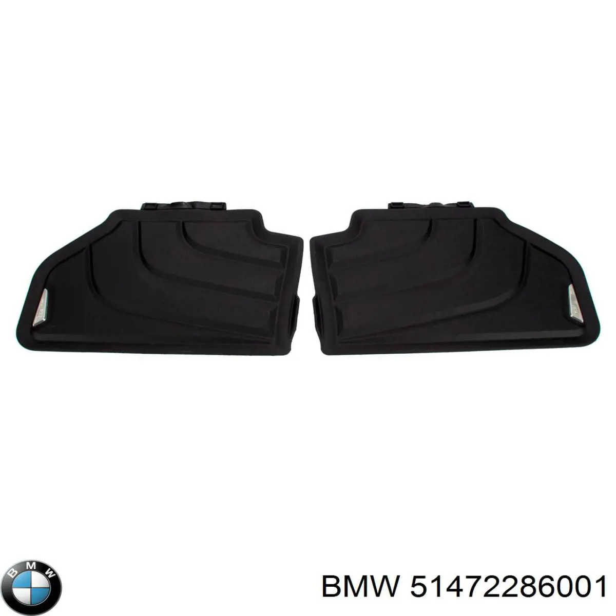 Compre 51472286001 BMW Tapete dianteiro, kit de 2 un.