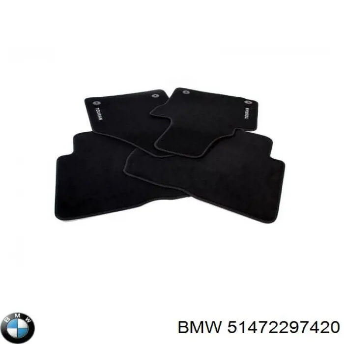 Tapete traseiro, kit de 2 un. BMW 51472297420 preço, a partir de 72,01 USD