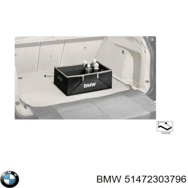 Organizador de porta-malas (fixador de bagagem) BMW 51472303796 preço, a partir de 80,71 USD