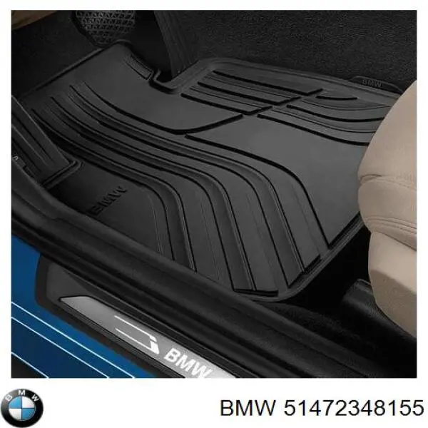 51472348155 BMW Tapete dianteiro, kit de 2 un.