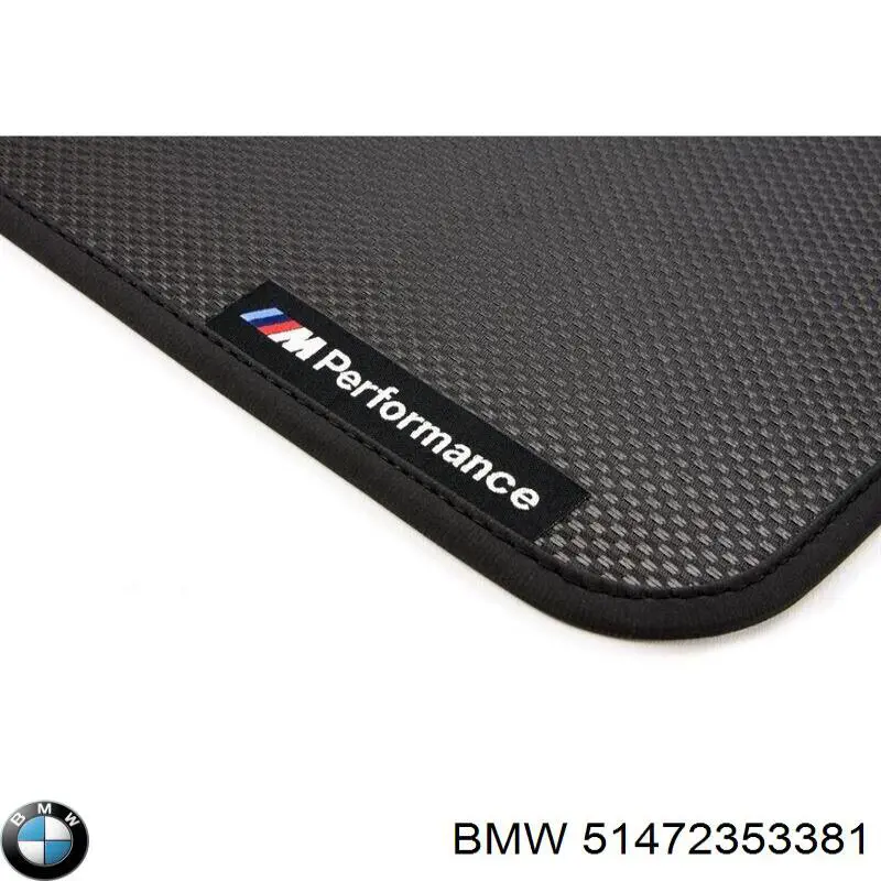 Compre 51472353381 BMW Tapete dianteiro, kit de 2 un.