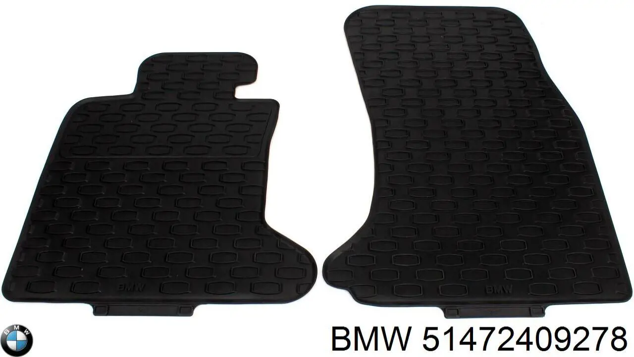 51472409278 BMW Tapete dianteiro, kit de 2 un.