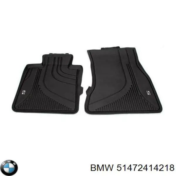 51472414218 BMW Tapete dianteiro, kit de 2 un.
