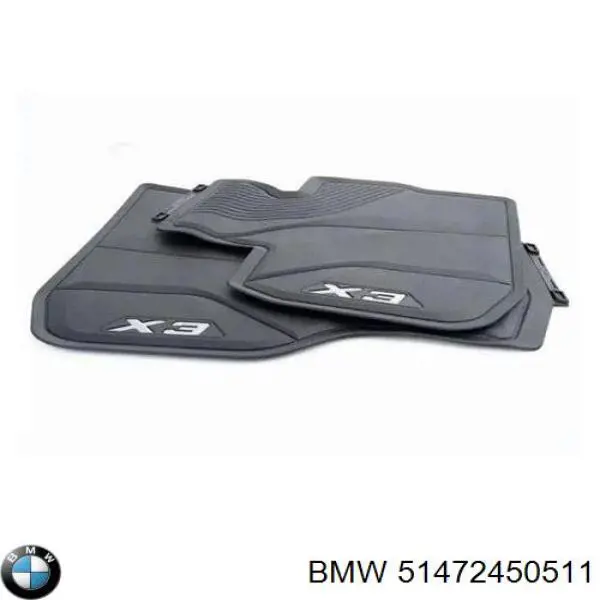 51472450511 BMW Tapete dianteiro, kit de 2 un.