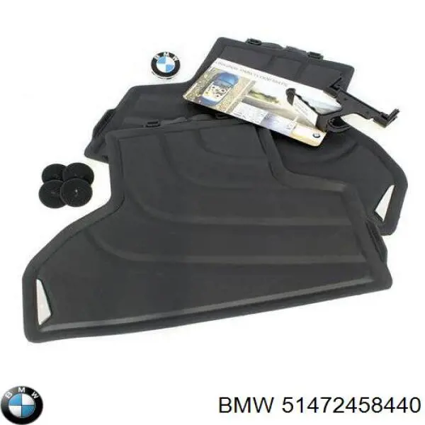 Compre 51472458440 BMW Tapete traseiro, kit de 2 un.