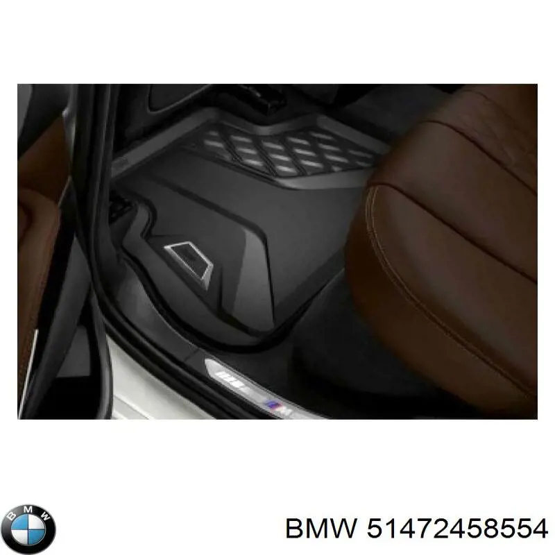51472458554 BMW Tapete traseiro, kit de 2 un.
