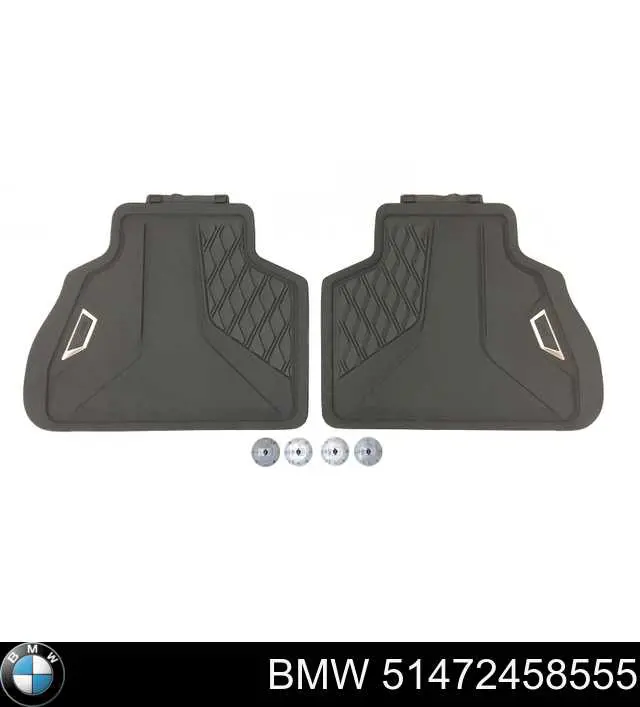 51472458555 BMW Tapete traseiro, kit de 2 un.