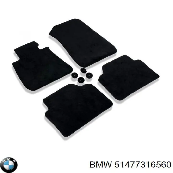 Compre Tapetes dianteiros + traseiros, kit BMW 3 