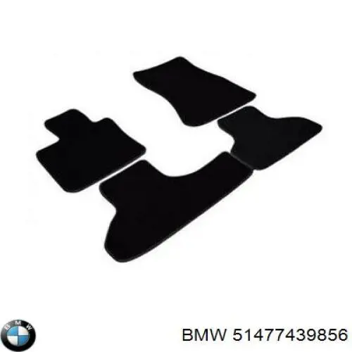 51477439856 BMW Tapete dianteiro, kit de 2 un.