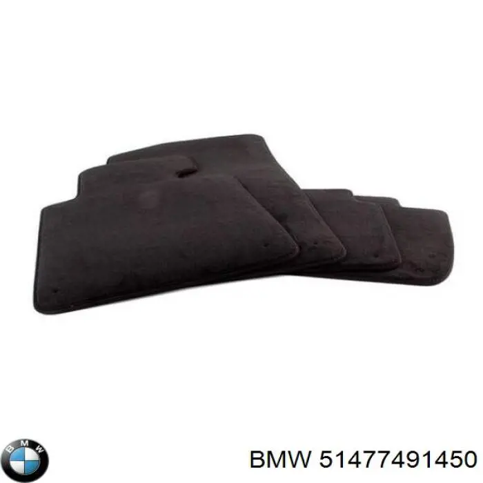 51477491450 BMW Tapetes dianteiros + traseiros, kit