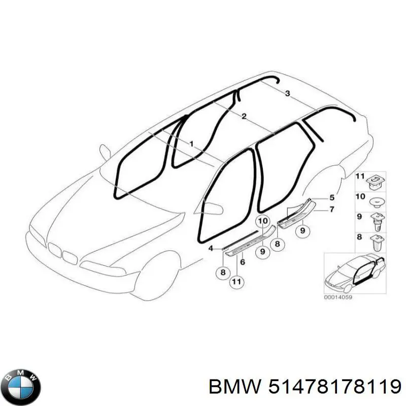 Placa sobreposta (moldura) externa dianteira esquerda de acesso BMW 51478178119 preço, a partir de 76,74 USD