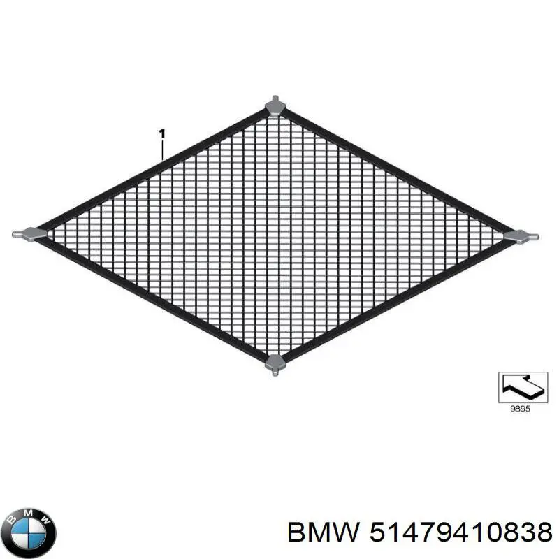 Malha da seção de bagagem BMW 51479410838 preço, a partir de 102,62 USD