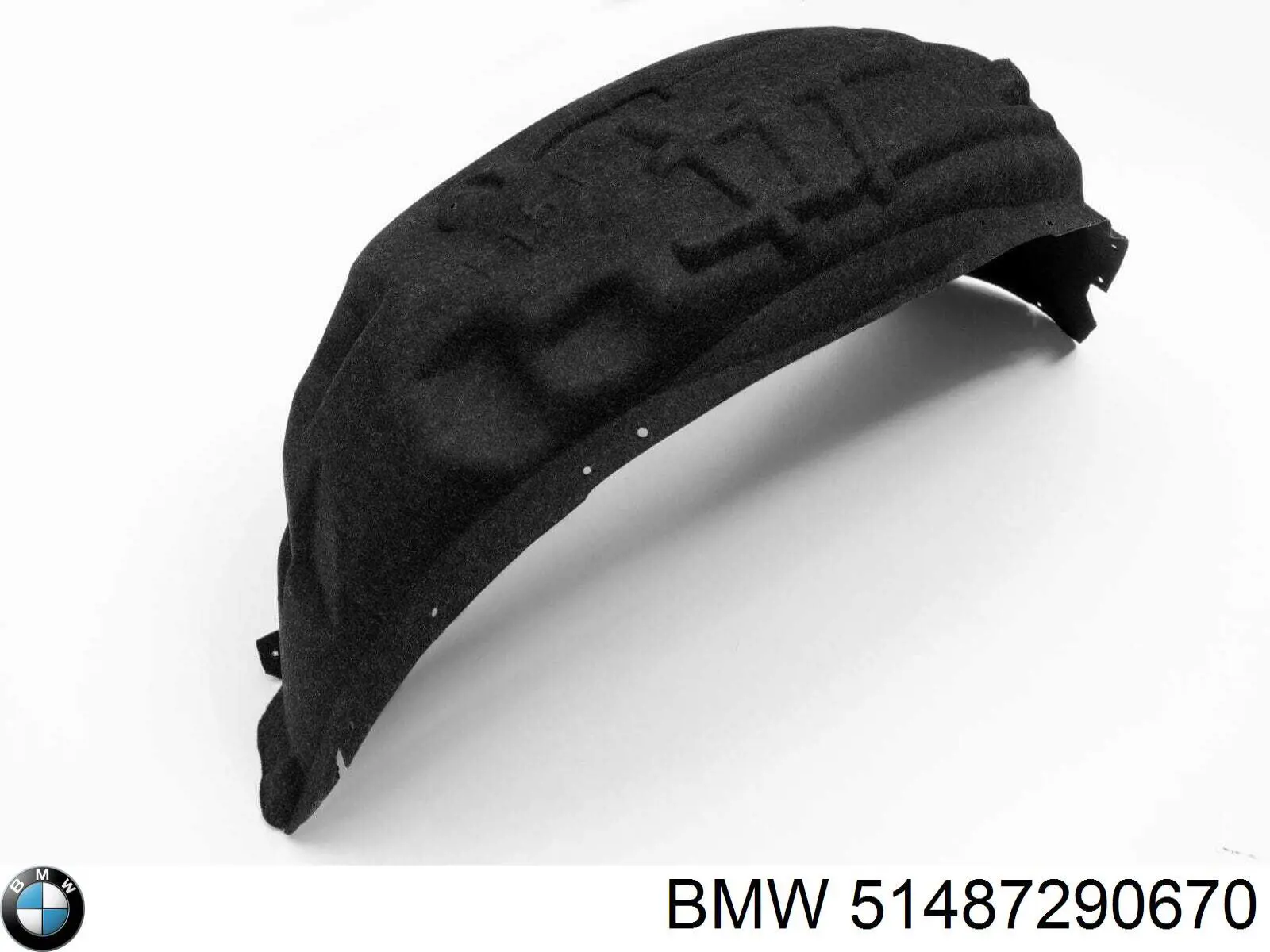 51487290670 BMW Guarda-barras do pára-lama traseiro direito