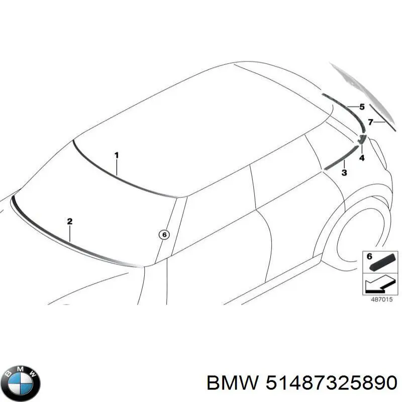 51487325890 BMW Isolamento contra o ruído do painel de motores