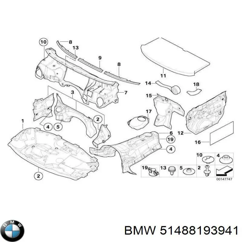 Isolamento de ruído da capota Autotechteile 7075116 preço, a partir de 64,60 USD