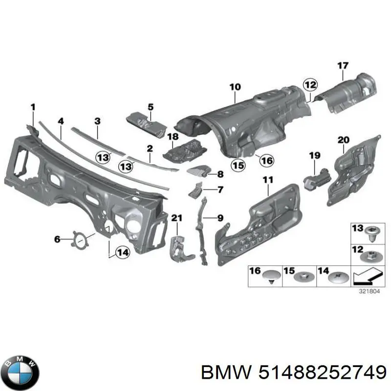  BMW 51488252749 preço, a partir de 2,35 USD
