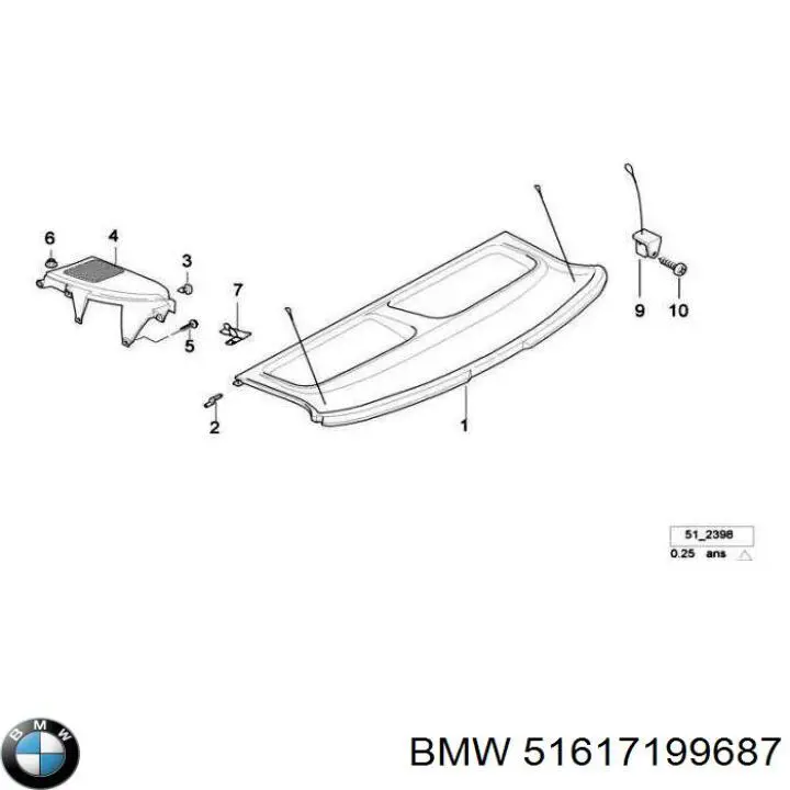 Compre 51617199687 BMW Tampa (tampão) do tanque de expansão