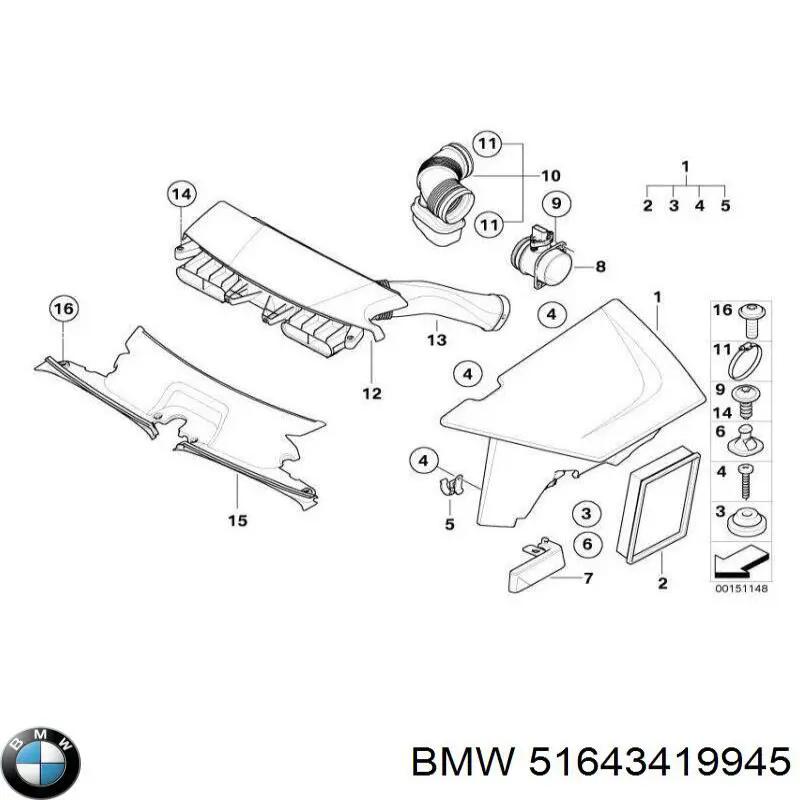 Suporte do radiador montado (painel de montagem de fixação das luzes) BMW 51643419945 preço, a partir de 210,29 USD