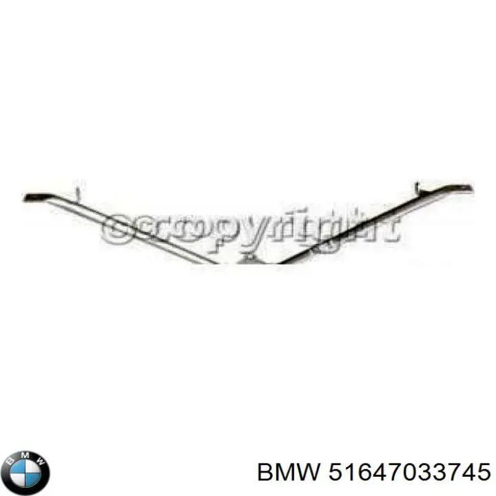 Compre 51647033745 BMW Consola de suporte do radiador superior