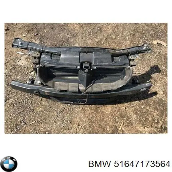 51647173564 BMW Suporte do radiador montado (painel de montagem de fixação das luzes)