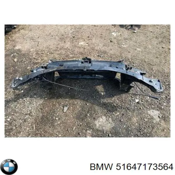 Compre 51647173564 BMW Suporte do radiador montado (painel de montagem de fixação das luzes)