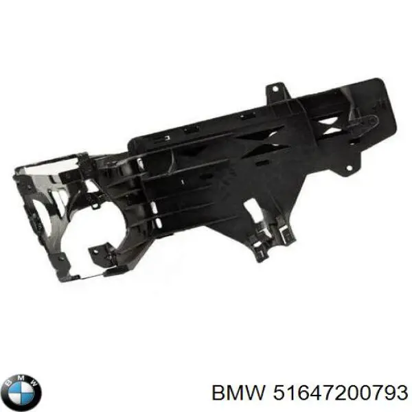 51647200793 BMW Consola (adaptador) de fixação da luz dianteira esquerda