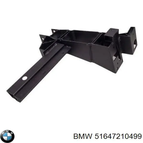 51647210499 BMW Suporte esquerdo do radiador (painel de montagem de fixação das luzes)