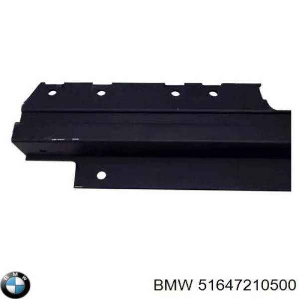 51647210500 BMW Suporte direito do radiador (painel de montagem de fixação das luzes)
