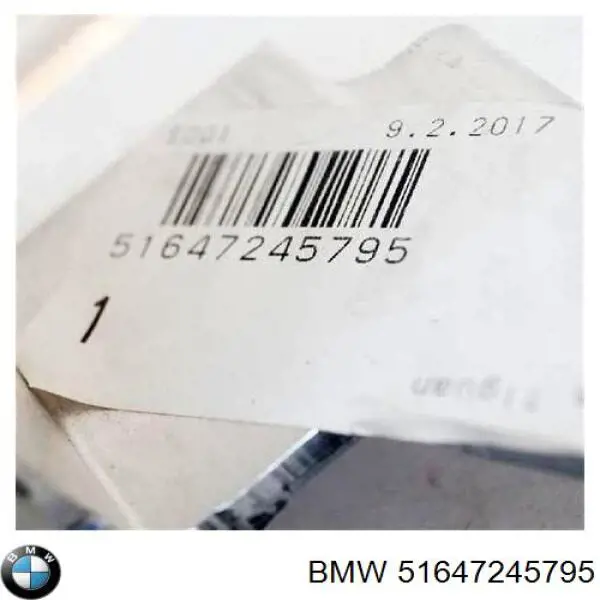 Consola de viga dianteira BMW 7245795