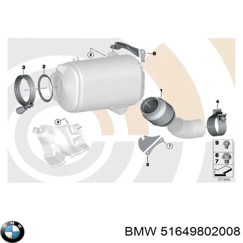 Compre 51649802008 BMW Suporte do radiador montado (painel de montagem de fixação das luzes)