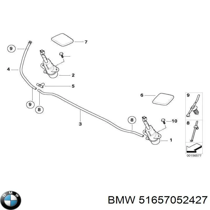 Placa sobreposta do injetor de fluido para lavador da luz dianteira BMW 51657052427 preço, a partir de 11,73 USD