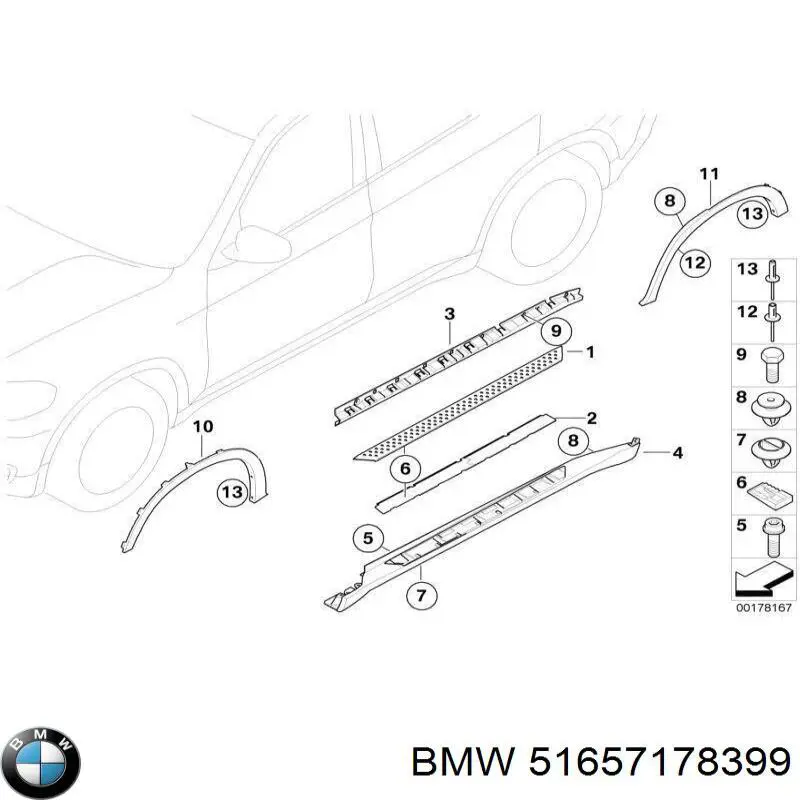 51657178399 BMW Pára-lama dianteiro esquerdo