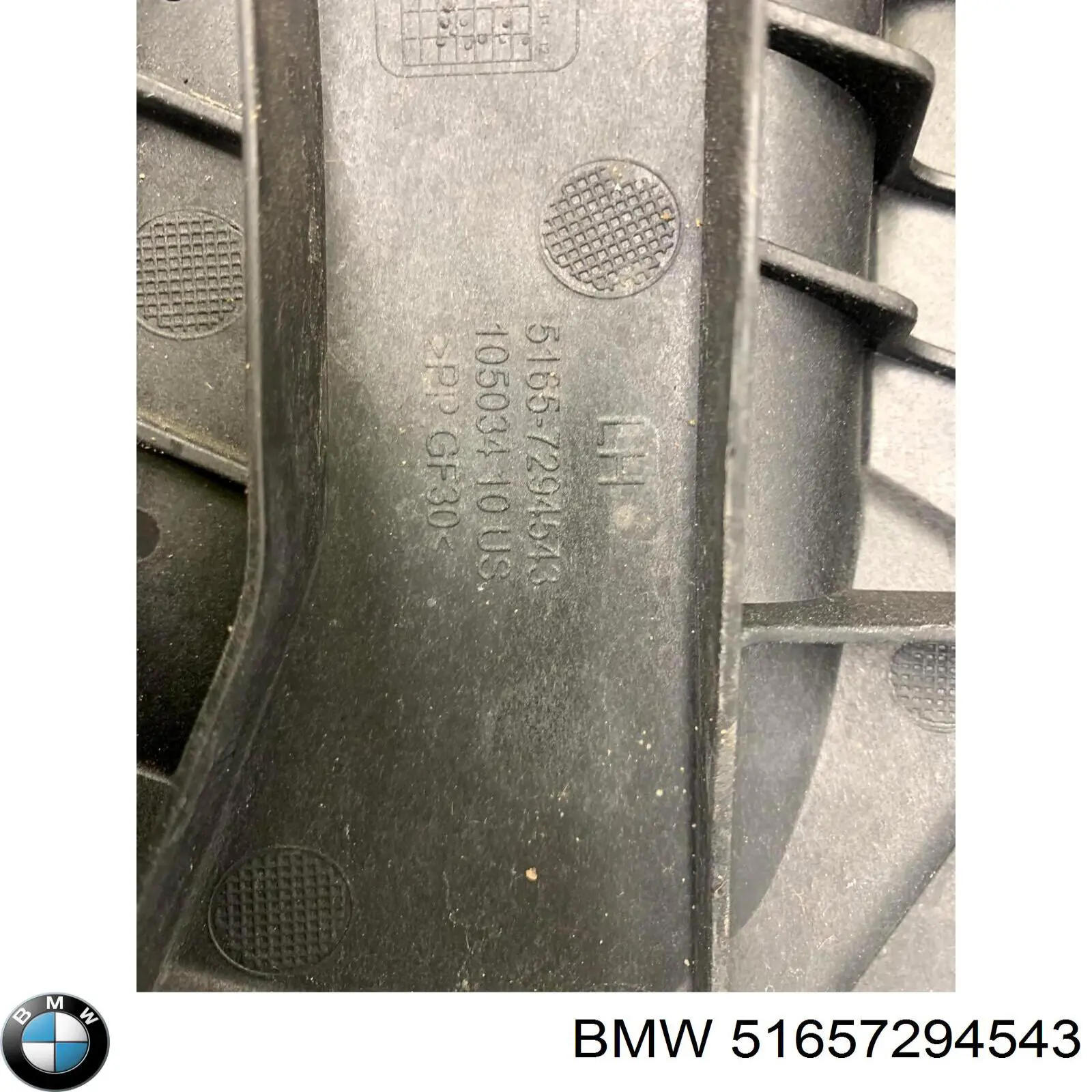 51657294543 BMW Consola dianteira de fixação do pára-lama dianteiro esquerdo