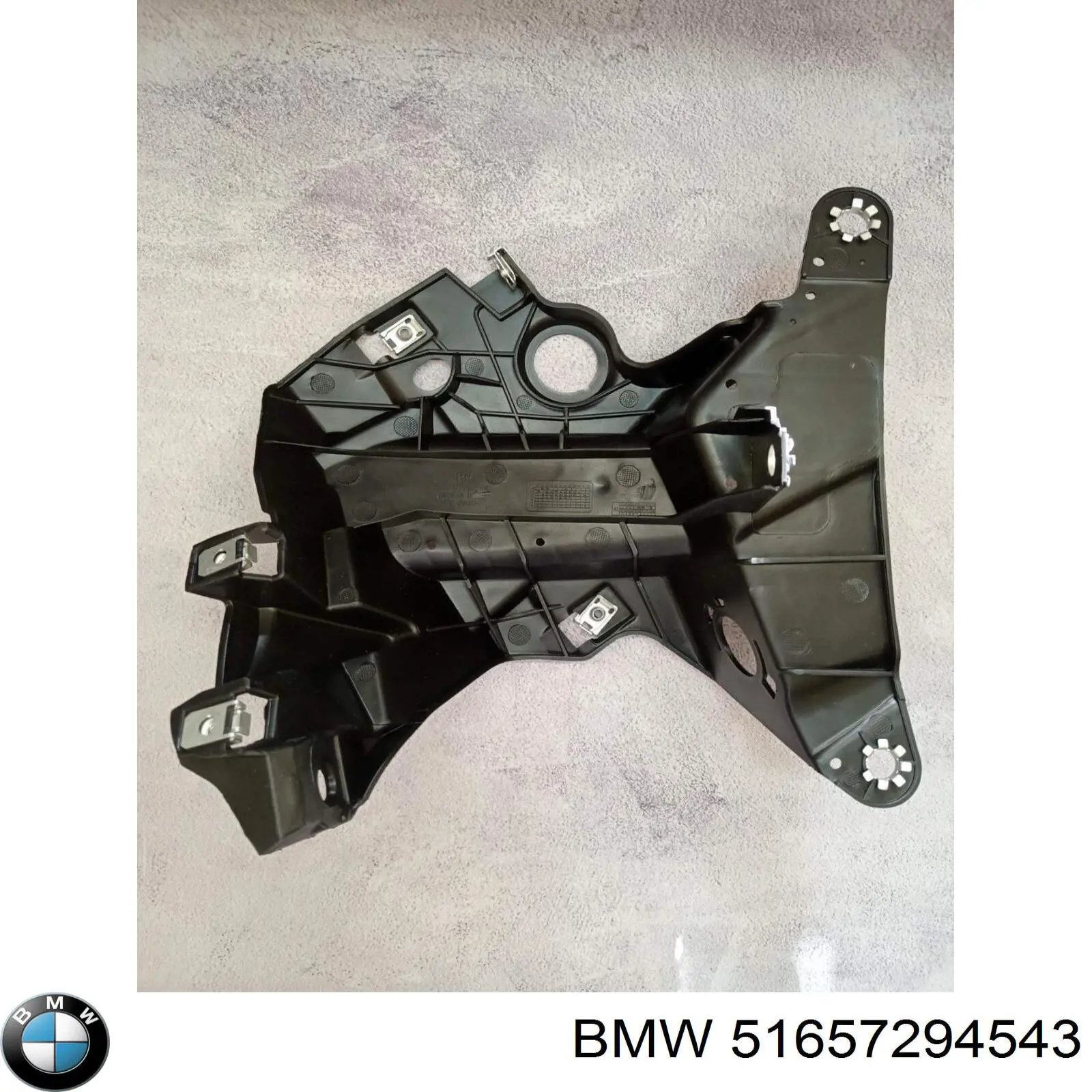 Consola dianteira de fixação do pára-lama dianteiro esquerdo 51657294543 BMW