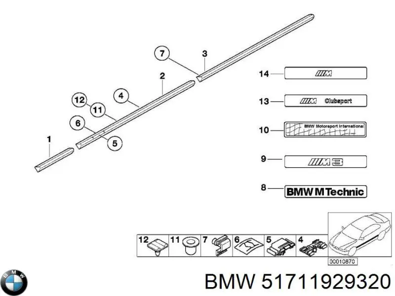  BMW 51711929320 preço, a partir de 1,32 USD