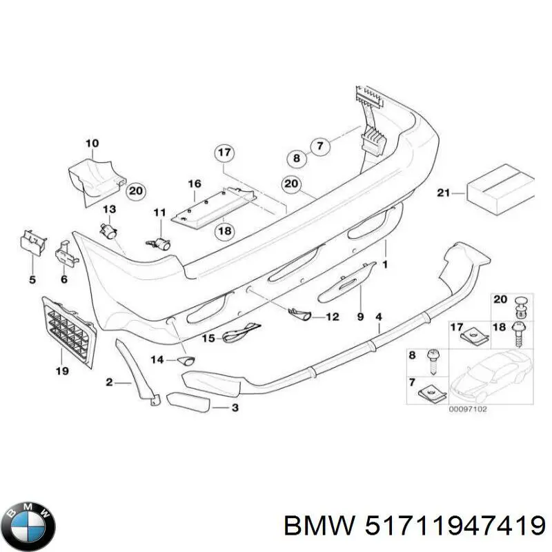  BMW 51711947419 preço, a partir de 16,03 USD