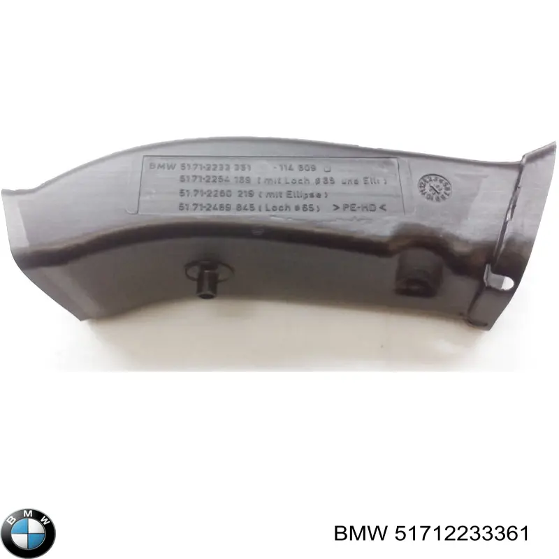 Compre 51712233361 BMW Conduto de ar do freio de disco esquerdo