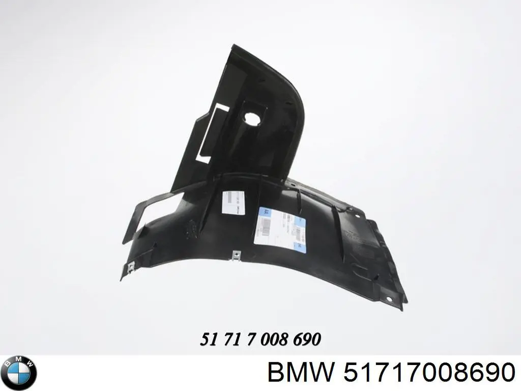 Compre 51717008690 BMW Guarda-barras direito dianteiro do pára-lama dianteiro