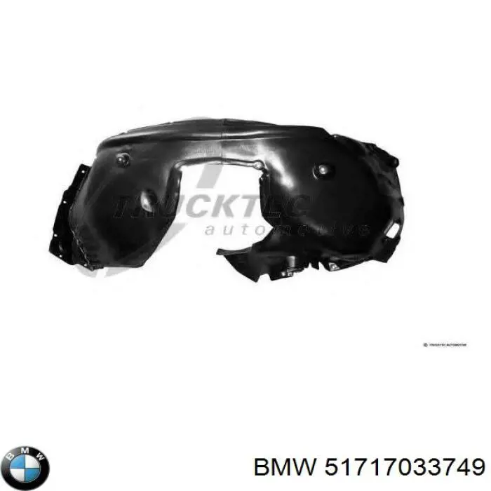 Guarda-barras esquerdo do pára-lama dianteiro BMW 51717033749 preço, a partir de 57,99 USD